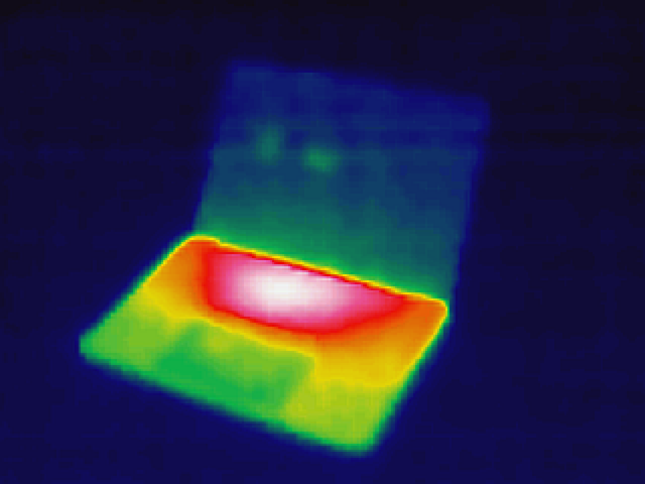 Reconstructed color image from thermal data