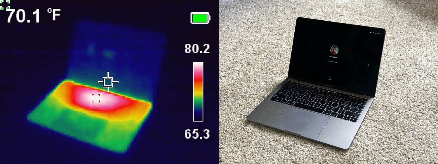 Thermal imaging vs. photographic imaging