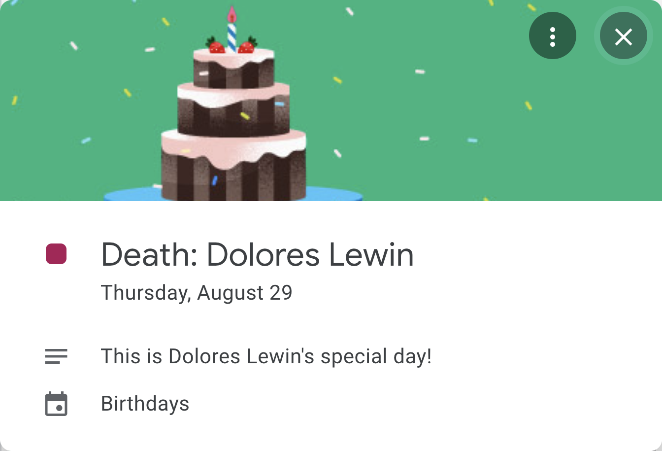 Her special day, indeed.